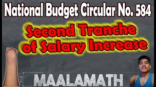 Salary Increase - Second Tranche of the Modified Salary Schedule - National Budget Circular 584
