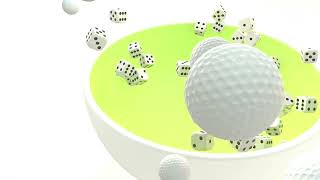 Cinema 4D Physical Short Simulation - Dice and Golfball Cereal