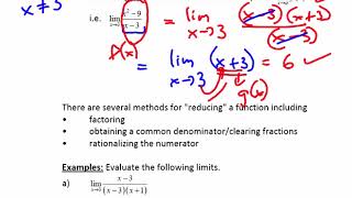 Limits Analytically Part 1