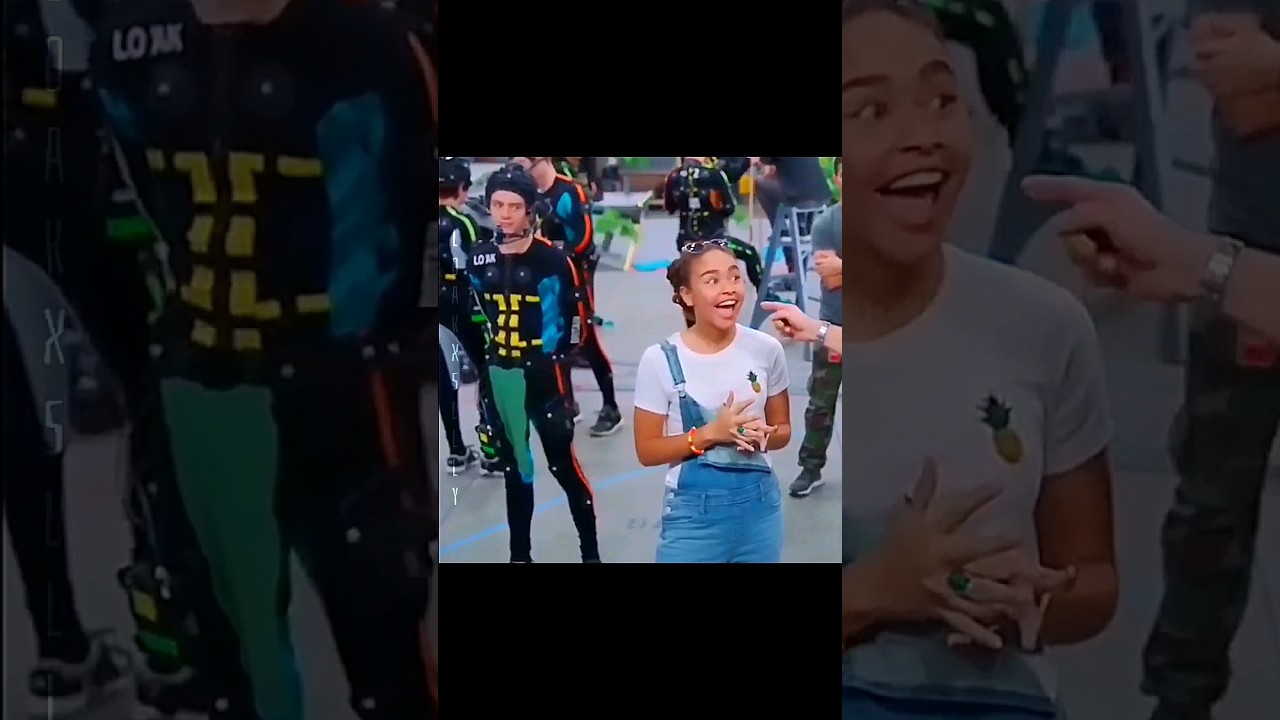 Why is he looking at her like that? 😂 