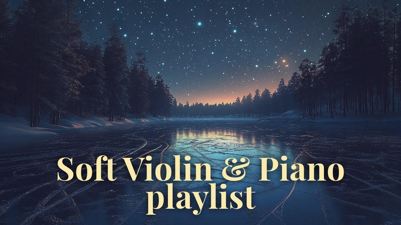 You’re skating on a frozen lake under the moonlight | Soft Violin & Piano Playlist | No Mid-roll Ads