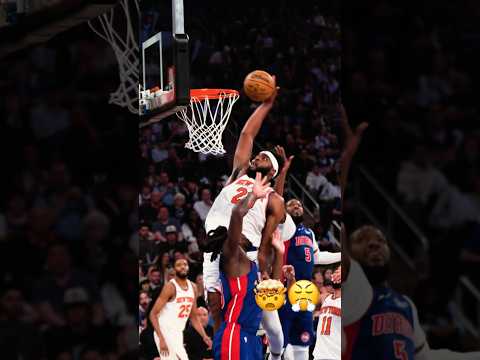 MITCHELL ROBINSON WITH THE MONSTER #DUNK 🤯 #knicks #nba #basketballshorts #playoffs
