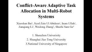Conflict-Aware Adaptive Task Allocation in Multi-Robot Systems