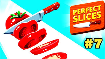 Perfect Slices🍎🔪Part - 7 Cutting Gameplay|Satisfying Slicing Action|Fast Fruits Cut|Knife Cut Game