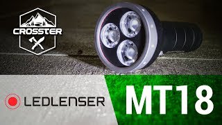 Lanterna com 3000 Lúmens, até 96h de autonomia e foco ajustável - Ledlenser MT18
