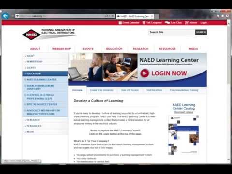 NAED Learning Center Tutorial: Become a NAED Training Partner
