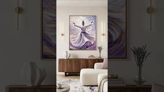 Sufi whirling dervish abstract painting #shorts #shortsfeed #trend #art