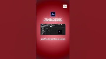 How to Create Triangle Particles in After Effects