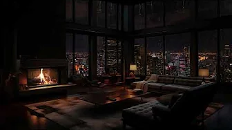 Relaxing Rain and Fireplace Sounds for Focused Study and Work