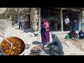 They have guests and they are cooking for lunch  iran village life