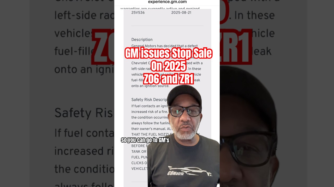 GM just issued a stop sale on the Corvette Z06 and ZR1. Here’s what you need to know. 