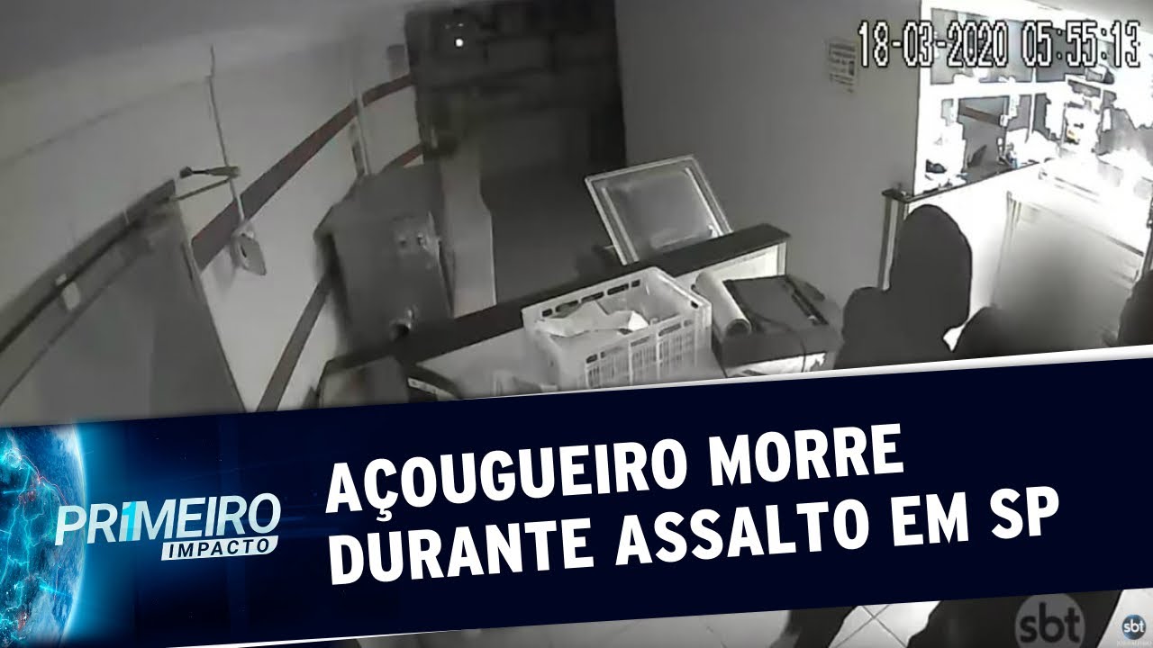 Açougueiro é morto durante assalto na zona sul de SP | Primeiro Impacto (18/03/20)