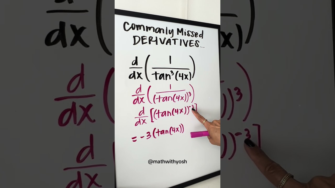 Differentiating trig functions using the Chain Rule #apcalculus