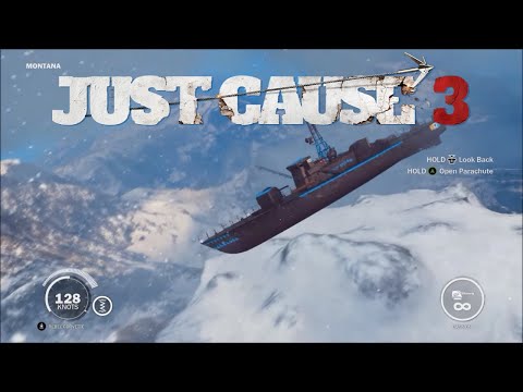 Just Cause 3 | Crashing all Boats off the highest Mountain