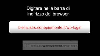 Wordpress videotutorial 2 - Procedura di accesso utente Editore