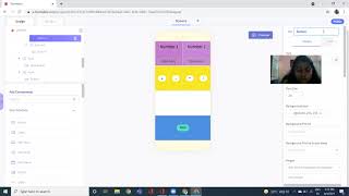 Calculator on thunkable coding.....by Swara