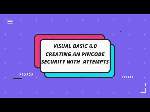 Visual Basic 6.0: Creating an Pincode Authentication  with Login Attempts