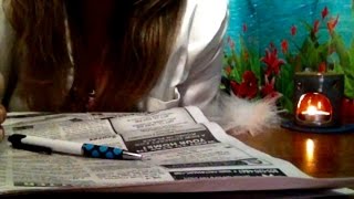 , Soft Spoken Read, Browsing, Turning Newspaper Pages, Tootsie Roll Pop, ASMR screenshot 4