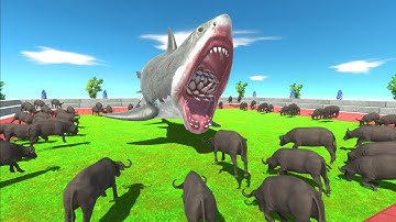 100X Buffalo vs every unit - Animal Revolt Battle Simulator