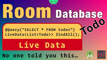 Room Database & Live Data | using Singleton Pattern