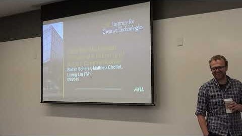 CSCI 535 Multimodal Probabilistic Learning of Human Communication Aug 22, Fall 2016 (1 of 2)