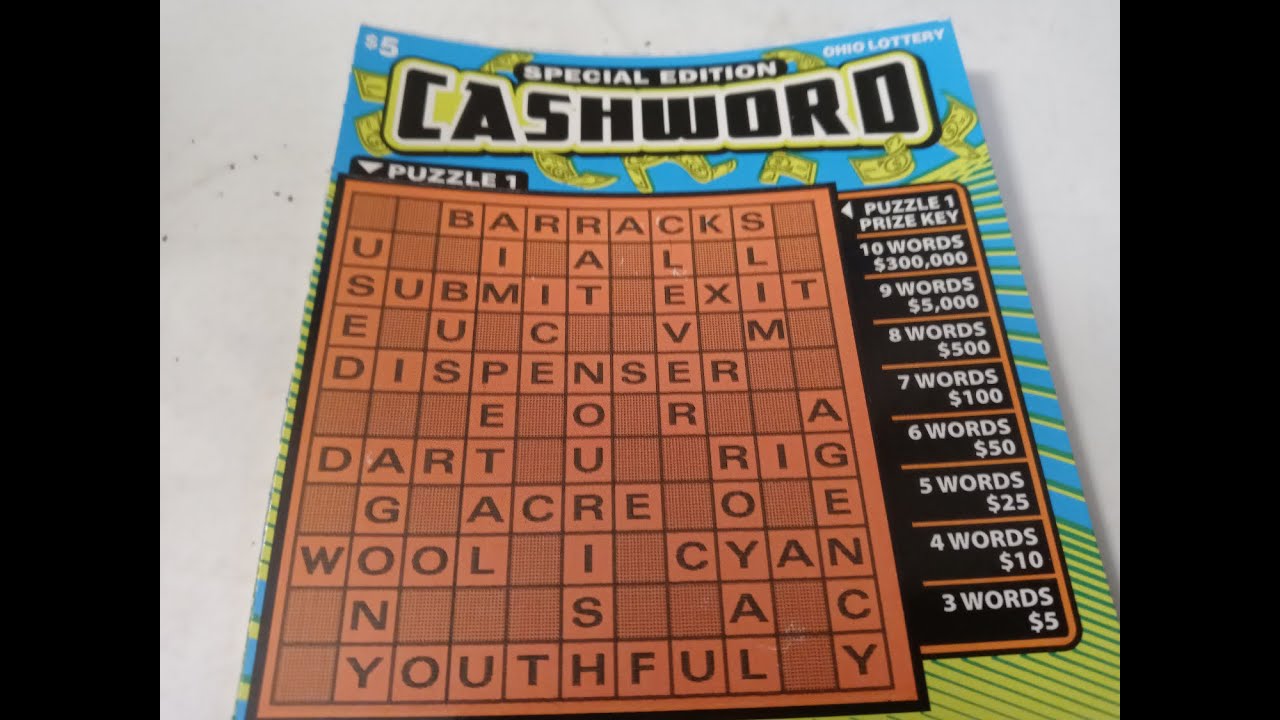 OHIO Week Finale! Friday Crossword! 2x 5 Special Edition Cashword! OH