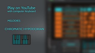 YT ScaleMatrix instrument series Chromatic hypodorian scale