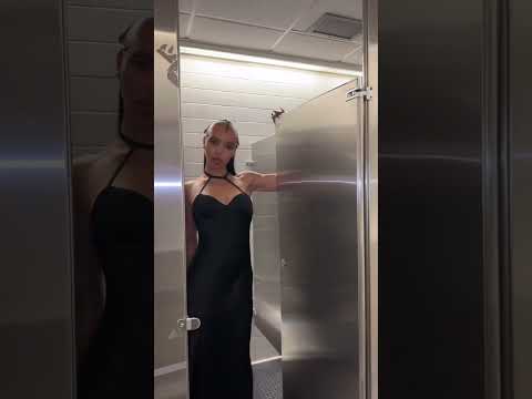 quick change in the loo at #thecrow premiere 🖤 see it in theaters friday