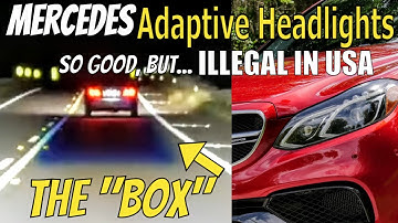 Mercedes w212 Adaptieve koplampen! EURO Intelligent Light System in actie!
