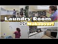 NEW! Insane DIY Laundry Room Makeover on a Budget! Extreme Room Transformation Affordable Renovation