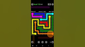 How To Solve Flow Free Green Pack Level 18 8x8 Board Medium Walk Through Solution Walkthrough