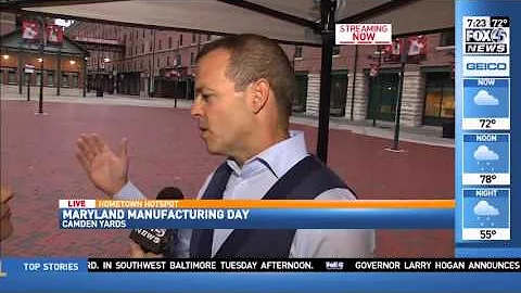MD Manufacturer, Gable Signs highlighted on FOX 45 Home Town Hot Spot for MFG Day!