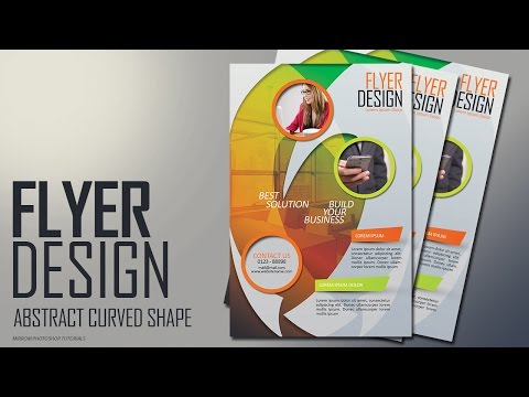 Photoshop Tutorial - Abstract Curved Shape Flyer Design Photoshop Tutorial - Abstract Curved Shape Flyer Design