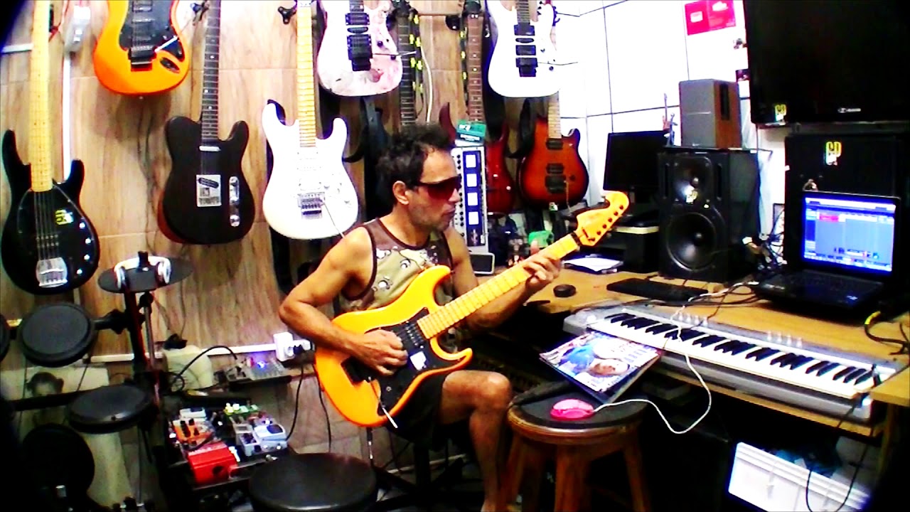 gilneyparson como gravar guitarra com amplificador de 20 reais  para musico do quarto
