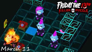 Friday the 13th: Killer Puzzle - Daily Death March 11 Walkthough (iOS, Android)