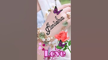 Anisha Name Love Status💞💞 #trending #loveart #feed #nameart #latter #lovepoems #feed #feel #new #art