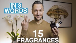 15 MEN'S FRAGRANCES IN 3 WORDS January 2022 Edition