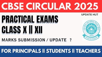 CBSE CLASS 10 AND 12 PRACTICAL EXAM UPDATE
