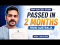 PMP in 2 Months from Australia | Waqas' 2026 Success Story