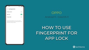 How to Use Fingerprint for App lock - Oppo [Android 11 - ColorOS 11]