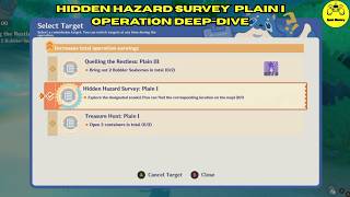 Hidden Hazard Survey - Plain I Operation Deep Dive Genshin Impact