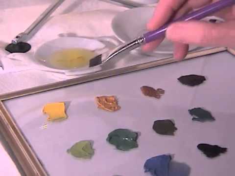 China Painting Tutorial - Mixing China Paints - Barbara Duncan - YouTube