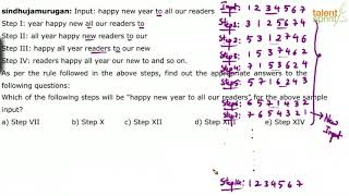 Machine Input and Output | Advanced Example - 2 | Reasoning Ability | TalentSprint