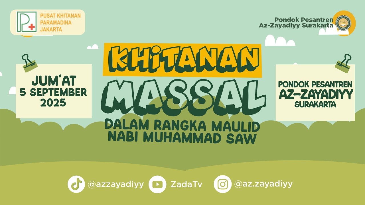 LIVE 🔴 KHITANAN MASSAL PP. AZ-ZAYADIYY SURAKARTA DALAM RANGKA MAULID NABI MUHAMMAD SAW - 5 SEPT 2025
