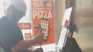 Employees CLOWN Robber as he Robs Cash Register  😲 😲 😂 😂