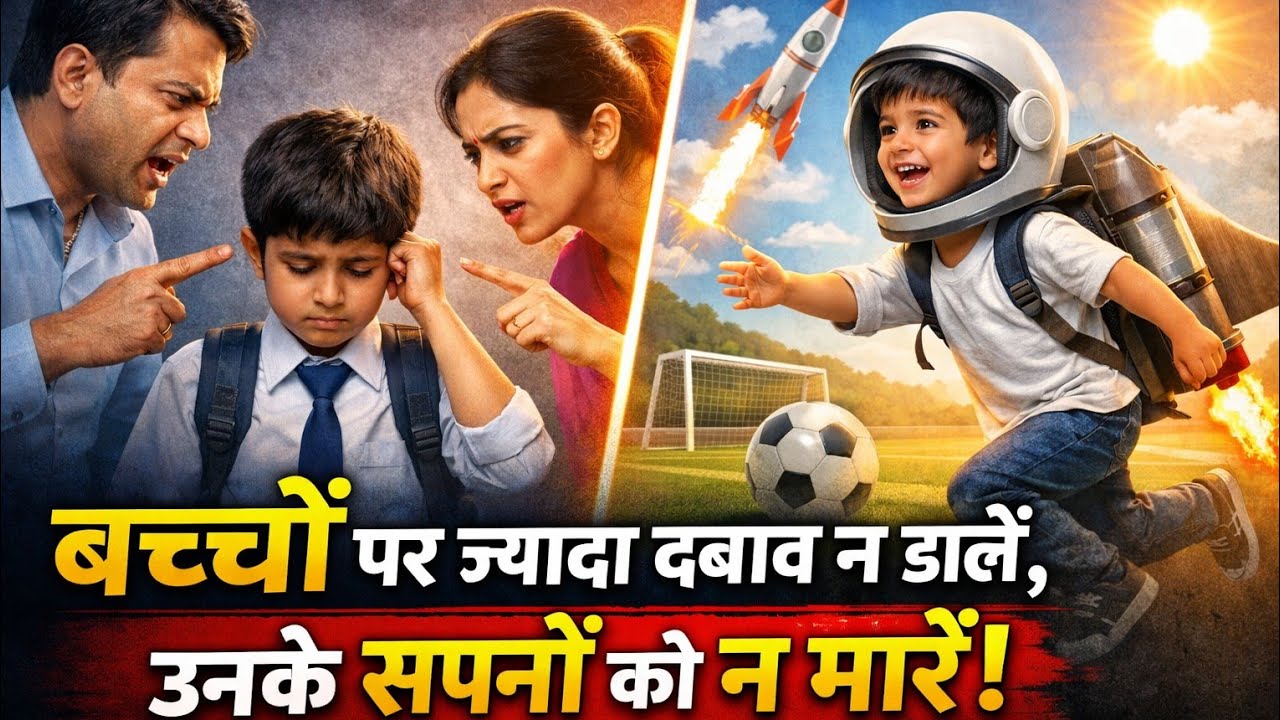बच्चों पर दबाव नहीं, सपनों को उड़ान दो l माता-पिता ध्यान दें! बच्चों पर अपना सपना मत थोपिए |