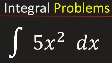 Integral of 5x^2 || Integration of 5x^2