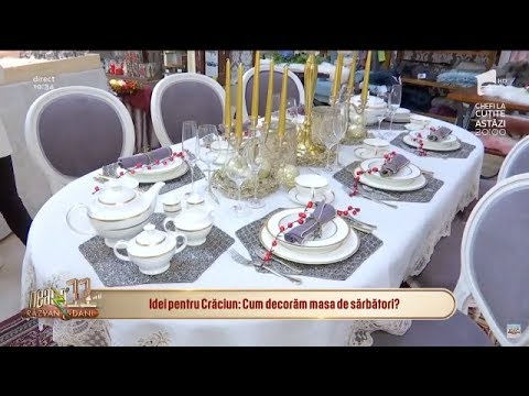 Idei pentru Crăciun: Cum decorăm masa de sărbători?