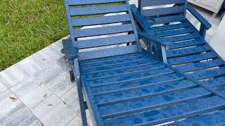 New outdoor patio lounge set! - SERWALL Patio Chaise Lounge Chair Set of 2, 78'' Long 5-Positions Ad