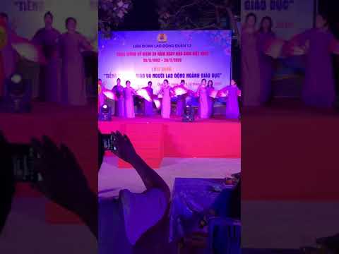 Thi múa hát do Liên đoàn Lao động Quận 12 tổ chức